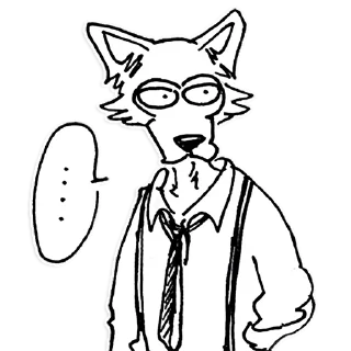 😶 emoji Beastars Telegram sticker 8 of 10