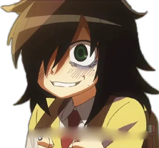 😬 emoji Tomoko chan Telegram sticker 13 of 19