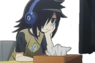 🖥 emoji Tomoko chan Telegram sticker 12 of 19