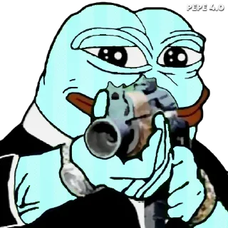 🔫 emoji PEPE 4.0 Telegram sticker 15 of 21
