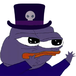 🫴 emoji Voodoo Pepes Telegram sticker 14 of 31