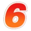 6️⃣ emoji 定制美工 @jpzmk 更多 @pgyl77 Telegram sticker 12 of 200