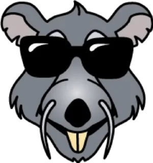 😎 emoji Крыса @modnyashki_vip Telegram sticker 12 of 25