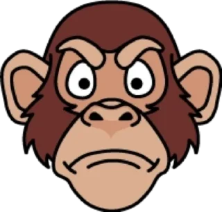 😡 emoji Обезьяна @modnyashki_vip Telegram sticker 22 of 25