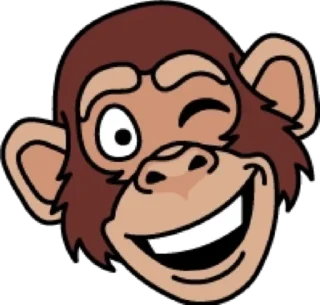 😉 emoji Обезьяна @modnyashki_vip Telegram sticker 7 of 25