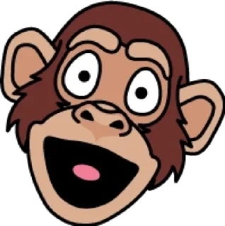 😳 emoji Обезьяна @modnyashki_vip Telegram sticker 14 of 25