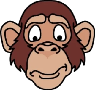 🥺 emoji Обезьяна @modnyashki_vip Telegram sticker 15 of 25