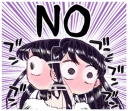 👎 emoji Komi-san Telegram sticker 22 of 40