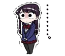 Sticker from Komi-san