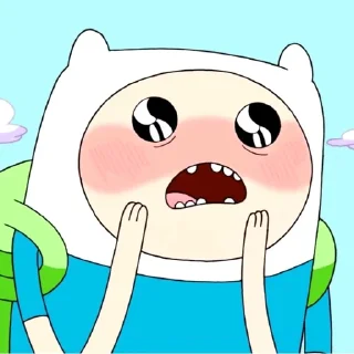 😱 emoji Adventure Time Telegram sticker 19 of 30