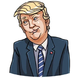 🤔 emoji Trump @English_World_Chatting Telegram sticker 24 of 36