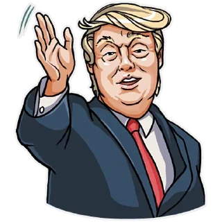 👋 emoji Trump @English_World_Chatting Telegram sticker 5 of 36