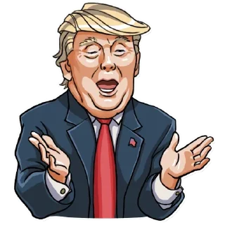 😬 emoji Trump @English_World_Chatting Telegram sticker 7 of 36