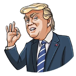 👌 emoji Trump @English_World_Chatting Telegram sticker 23 of 36
