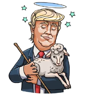 😇 emoji Trump @English_World_Chatting Telegram sticker 11 of 36