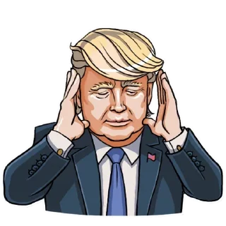 😣 emoji Trump @English_World_Chatting Telegram sticker 8 of 36