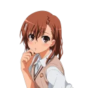 🤨 emoji Misaka best Waifu v.2 Telegram sticker 17 of 47