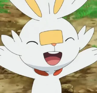 😄 emoji Scorbunny💖💖💖 Telegram sticker 21 of 32