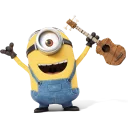 🎸 emoji Minions Telegram sticker 5 of 50