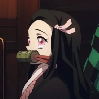 🌸 emoji Nezuko Kamado @StickersofAnime Telegram sticker 24 of 77