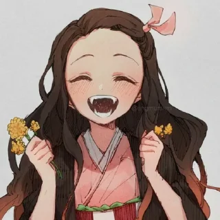 😄 emoji Nezuko kamado Telegram sticker 17 of 32