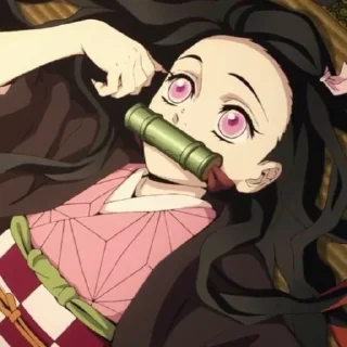 😐 emoji Nezuko kamado Telegram sticker 5 of 32