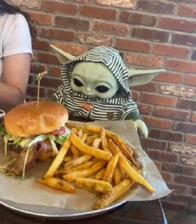 😋 emoji Baby Yoda Telegram sticker 9 of 27