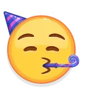 🥳 emoji @stickerkar  ایموجی متحرک تلگرام Telegram sticker 12 of 47