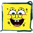 😀 emoji استیکر های باب اسفنجی Telegram sticker 15 of 18