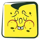😀 emoji استیکر های باب اسفنجی Telegram sticker 9 of 18