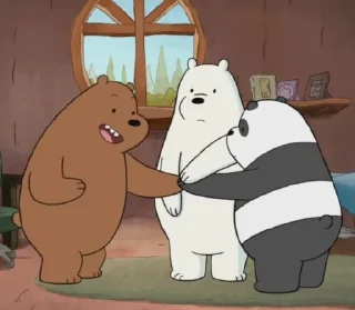 🤝 emoji bare bears Telegram sticker 21 of 115