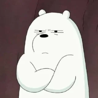 🤨 emoji bare bears Telegram sticker 11 of 115