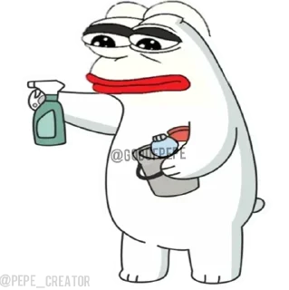 Sticker from Bear Pepe's @PEPE_CREATOR @EDVIN_1