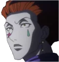 😧 emoji Hisoka Telegram sticker 14 of 53