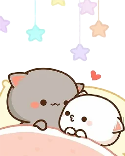 🛏 emoji Peach Cats Telegram sticker 14 of 64