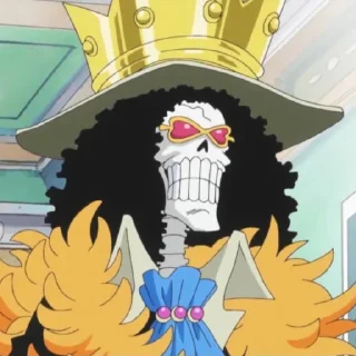 😎 emoji Brook @StickersofAnime Telegram sticker 2 of 61