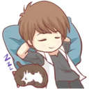 😴 emoji Centilia's  boyFriend Telegram sticker 7 of 41