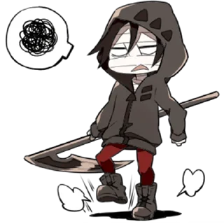 👿 emoji Angels of Death @Nekostickerss Telegram sticker 4 of 41