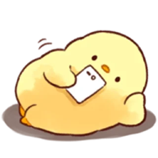 📱 emoji Soft and Cute Chick (Autumn) Telegram sticker 22 of 40