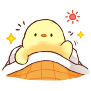 🌞 emoji Soft and Cute Chick (Autumn) Telegram sticker 14 of 40