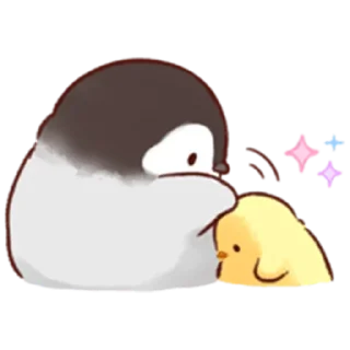 🤗 emoji Soft and Cute Chick (Autumn) Telegram sticker 7 of 40