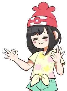 👌 emoji Jessica Cute Anime Telegram sticker 12 of 120