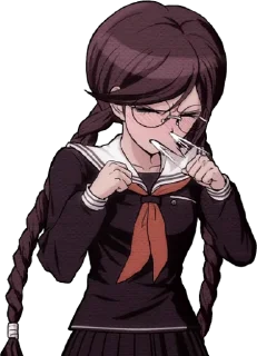 🤧 emoji Toko Fukawa faces Telegram sticker 14 of 70