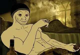 🚬 emoji WoJak ⇲ @QStickers ﹅ Telegram sticker 14 of 64