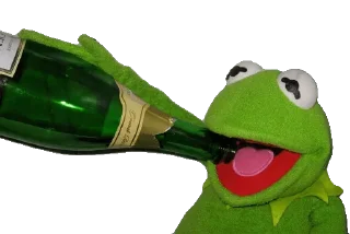 🍾 emoji Kermit @FranceCanal Telegram sticker 8 of 34