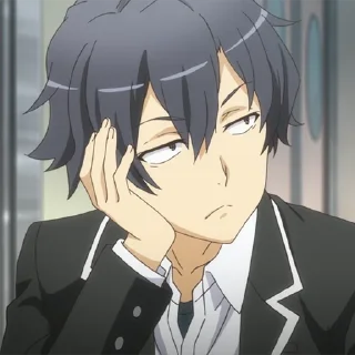 🎲 emoji ☕️Hikigaya, Hachiman☕️ @xxTokyo_Art Telegram sticker 16 of 70