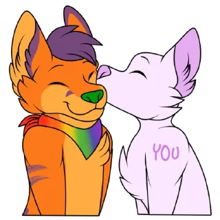 😘 emoji Fluffy Foxy Telegram sticker 15 of 120