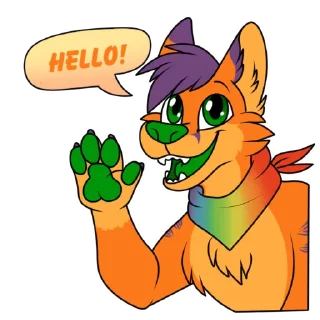Sticker from Fluffy Foxy