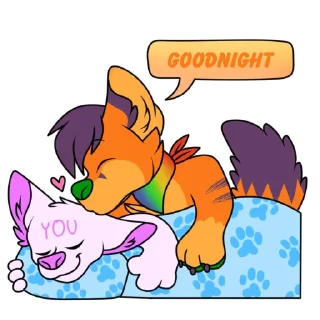 🛌 emoji Fluffy Foxy Telegram sticker 9 of 120
