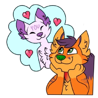 💭 emoji Fluffy Foxy Telegram sticker 24 of 120